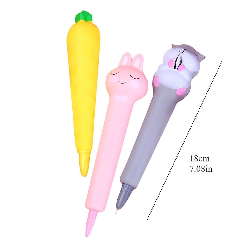 10pcs Cute And Soft Stress-Reducing Pen, Suitable for Student Prizes And Office Stationery