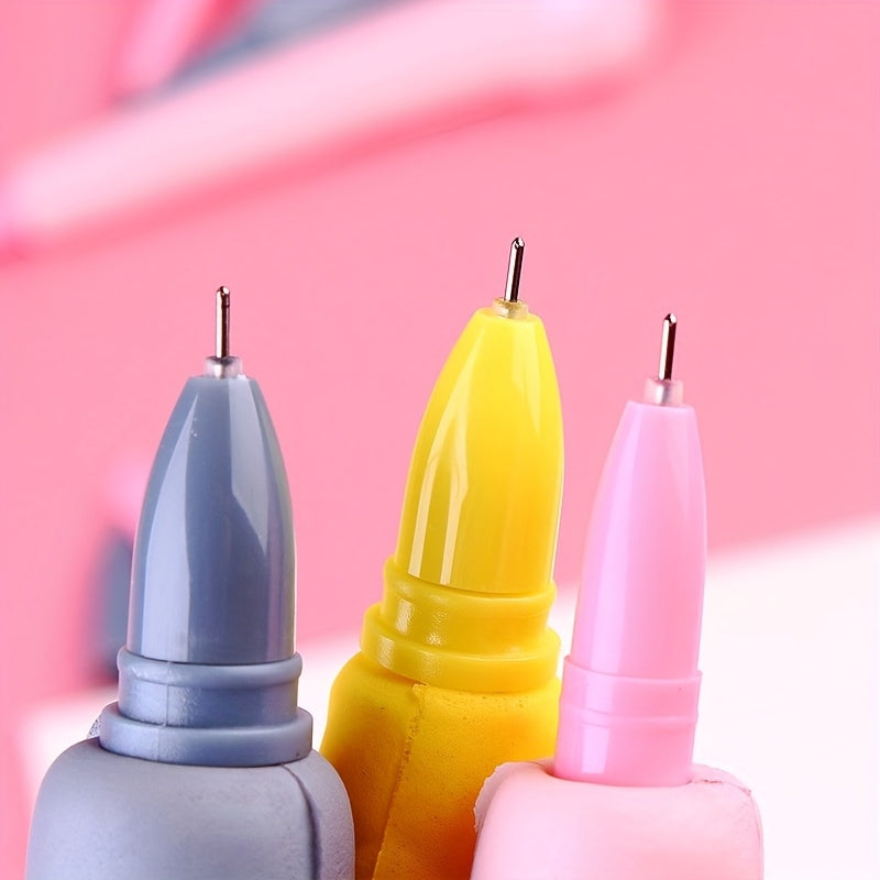 10pcs Cute And Soft Stress-Reducing Pen, Suitable for Student Prizes And Office Stationery