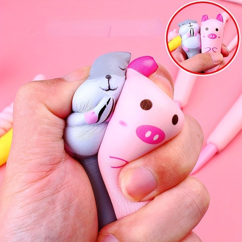 10pcs Cute And Soft Stress-Reducing Pen, Suitable for Student Prizes And Office Stationery