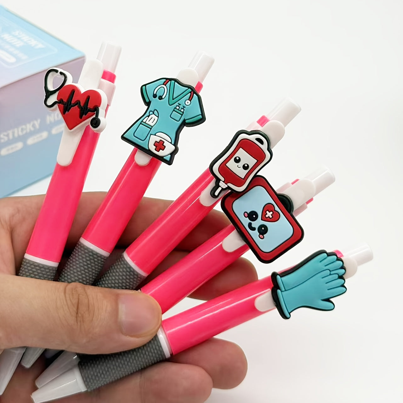 15/25 Medical Series Retractable Ballpoint Pens, Solid Color Series, Doctor Pens, Nurse Pens, Push-Button Gel Pens, Black Ink Refills, Medical Signature Writing Pens, Fun Office Stationery Gifts.