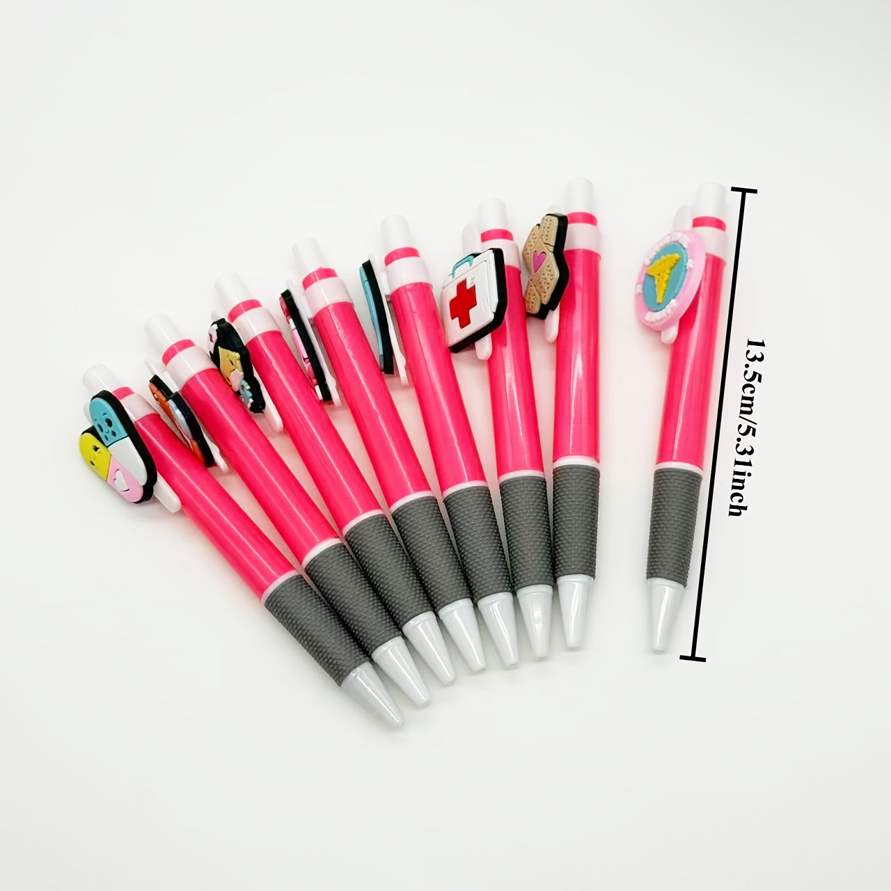 15/25 Medical Series Retractable Ballpoint Pens, Solid Color Series, Doctor Pens, Nurse Pens, Push-Button Gel Pens, Black Ink Refills, Medical Signature Writing Pens, Fun Office Stationery Gifts.